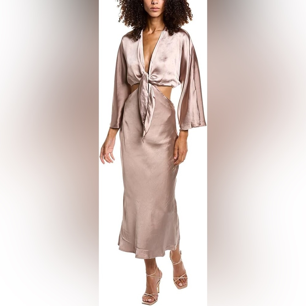 NWT Line & Dot Lexi Dress in Champagne